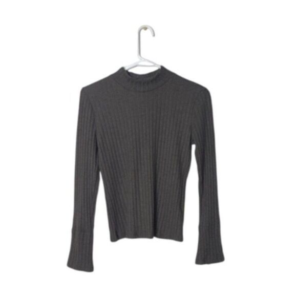 Michael Stars Ribbed Olive Long-Sleeve Top XS - Picture 1 of 6